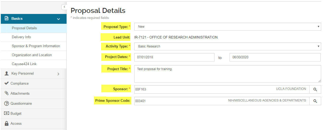 Proposal Details