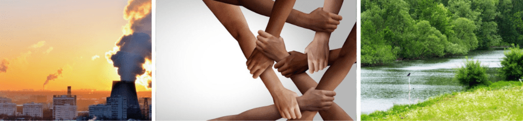 “Air pollution, diverse community connection, and a natural riverside environment.”